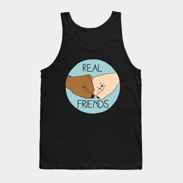 Real Friends Fist Bump Tank Top by Uqhkenzie